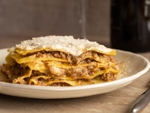 Lasagne al Forno (Lasagna Bolognese) - Keeping It Simple Italian